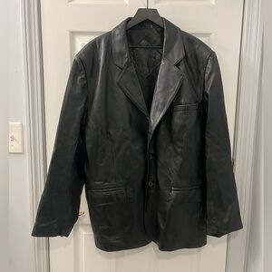 Vintage Roundtree & Yorke Black Leather Jacket
